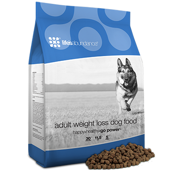 Life's abundance adult weight loss dog food bag