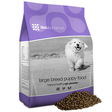 Life's abundance large breed puppy food bag